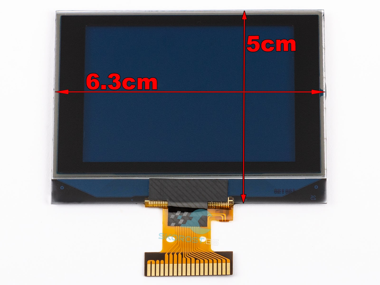 Черен LCD дисплей за километраж на автомобил.