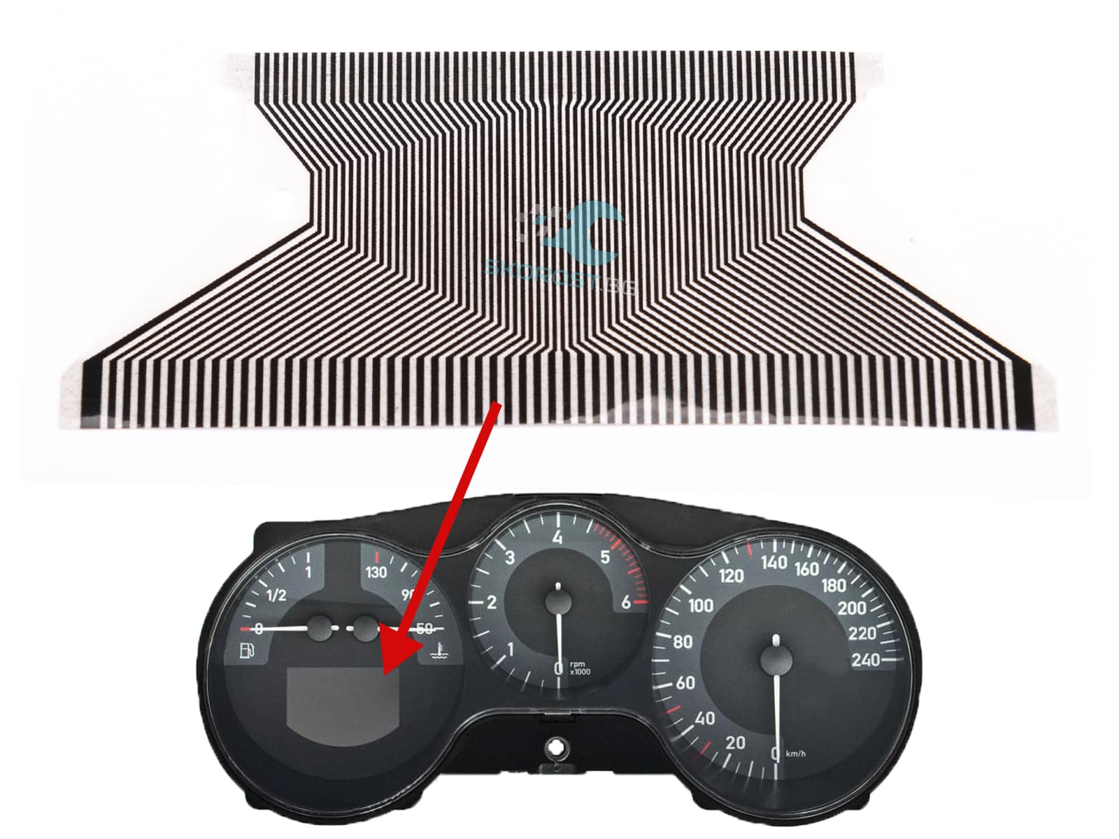 Лентов кабел за ремонт на LCD дисплей за Audi, Volkswagen, Seat, Skoda.