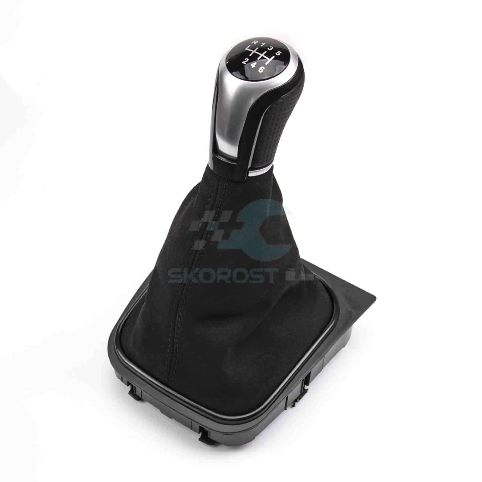 Сива топка за скоростен лост с маншон за VW Golf V VI Jetta - Image 6