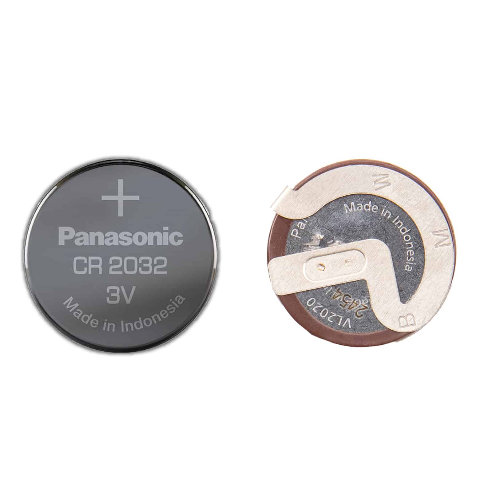 Сменяема батерия Panasonic CR2032 до запоена презареждаема VL2020 с крачета за ключ на BMW и Mini